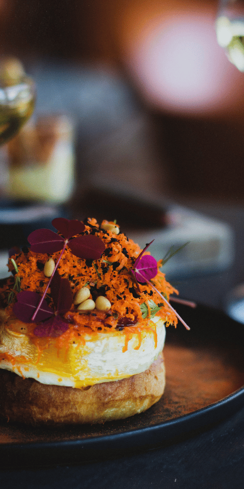 chef with plate